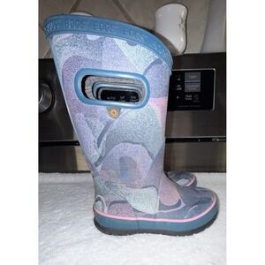 Bogs Kids Waterproof Abstract Shapes Girls Size 9 Pink/Purple Insulated Boots
